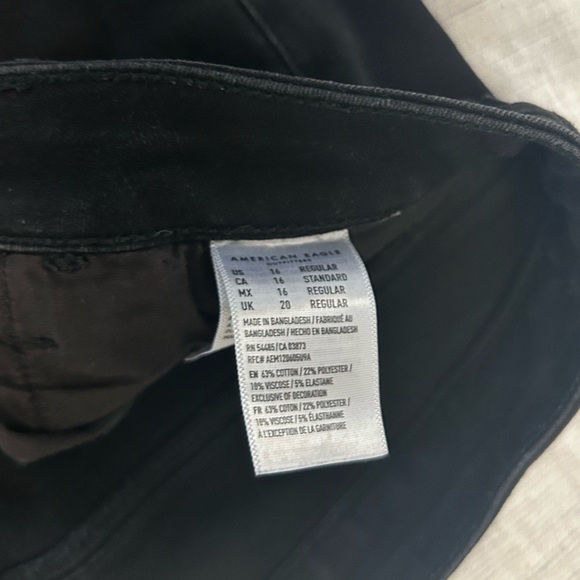 American Eagle Black Next Level Stretch Jeggings Size 16 - Picture 5 of 5